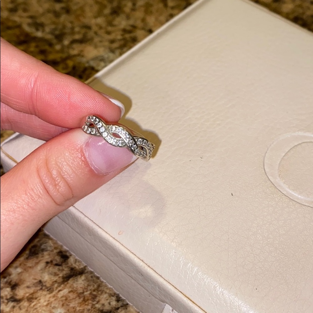 Sterling Silver Infinity Wave Ring - image 1